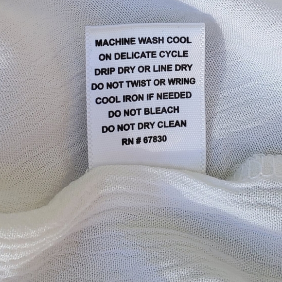 Coral Bay New White Sleeveless Embroidered Blouse Split Neck Boho Tank Top Sm-M - Picture 9 of 9